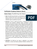 Verification Academy Patterns Library: Pattern Name: The BFM-Proxy Pair Pattern