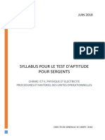 1 Syllabus Pour Le Test Aptitude Pour Sergents