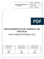 OPE - PRO - 009 - Procedimiento de Limpieza de Oficinas