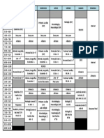 Horario 2012 - 1° Parte