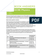 Workbook Answers: CCEA GCSE Physics