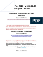 Promob Plus 2018 5.000 Projetos Instruções