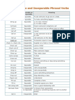 Phrasal Verbs - List