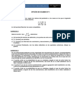 Opción de Examen #1: X y A X y X y A