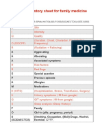 How To Take Medical History Sheet