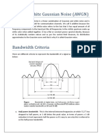 Additive White Gaussian Noise