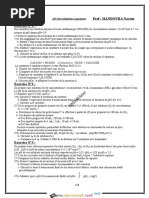 Série D'exercices - Chimie PH Des Solutions Aqueuses