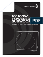 300 628 Dayton Audio Sub 1000 User Manual