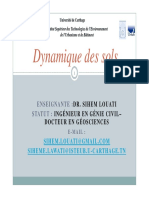 Dynamique Des Sols Master de Recherche CHAPITRES 0 ET 1