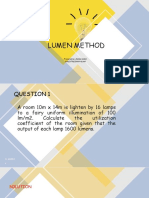 Cma533 Solution - Lumen Method Calculation