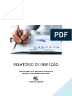 Relatório de Inspeção: Curso de Formação de Inspetor de Equipamentos Treinaend - Departamento Educacional