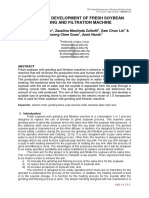 Design and Development of Fresh Soybean Grinding and Filtration Machine