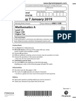 Test Paper January 2019 Paper 1