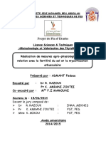 Realisation de Mesures Agro-Ph - ADMANT Fedoua - 2493