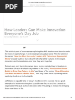 How Leaders Can Make Innovation Everyone's Day Job