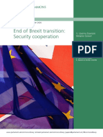 End of Brexit Transition: Security Cooperation: Briefing Paper