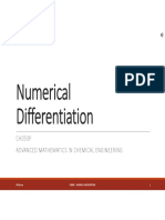 9.1 Numerical Differentiation