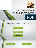 Competencia en El Proceso Civil