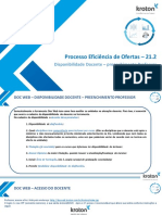 2.1. Disponibilidade Docente - Preenchimento Professor