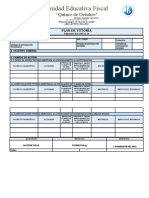 Formato Plan de Tutoría