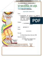 Informe de Auditoria Ambiental de La Empresa AGRICOLA & COMERCIAL CATAMAYO - AGROCATSA S.A.