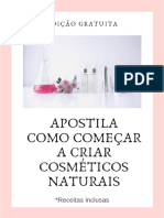 Como Começar A Fazer Cosméticos Naturais Apostila Gratuita