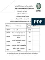 Reporte Practica 4 Laboratorio Física 1