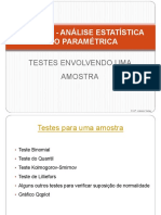 Estatística Não Paramétrica - Testes Envolvendo Uma Amostra