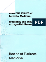 Extragenital Pathology and Pregnancy Perinatal Medicine