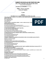 Ficha Tema 4 Preços e Mercado 1 Parte