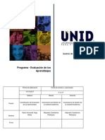 Programa de Evaluación de Los Aprendizajes