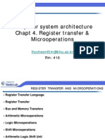 Computer System Architecture Chapt 4. Register Transfer & Microoperations