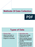 Methods of Data Collection