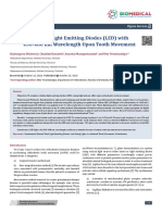 Effect of Light Emitting Diodes (LED) With 430-480 NM Wavelength Upon Tooth Movement