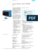 Pt100-Temperature-Relay Type TR250: Digital, 3 Sensors, 3 Limits