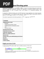 IBM Hexadecimal Floating-Point: (Width in Bits)