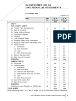 Illustrative Ind As Standalone Financial Statements: XYZ Limited Standalone Balance Sheet As at 31 March 2020