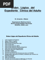 Orden Del Expediente Clinico