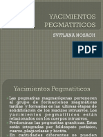 Yacimientos Pegmatiticos