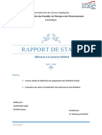 Rapport Stage Flottation