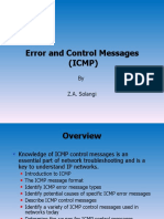 Error and Control Messages (ICMP) : by Z.A. Solangi