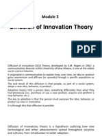 Module 3 Diffusion of Innovation Theory