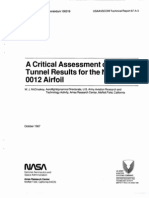 A Critical Assessment of Wind Tunnel Results For The NACA 0012 Airfoil