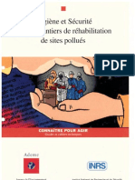 Ademe - INRS Hygiène Et Sécurité Sur Les Chantiers de Réhabilitation de Sites Pollués (1995)