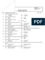 Subject: Biology Class: 9 Time: 15 Min. Max. Marks: 12 Name: - Section: - Paper Date: 26-04-2021 Syllabus: Chapter 3+4