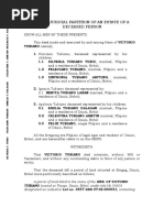 Sextrajudicial Partition of An Estate of A Deceased Person