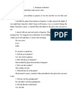 Grammar Worksheet