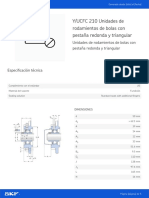 Y - UCFC 210 Unidades de Rodamientos de Bolas Con Pestaña Redonda y Triangular - 20210417