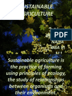 Sustainable Agriculture: BY: Naiya Bba Vi 111