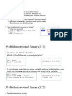 Arrays and Jagged Array